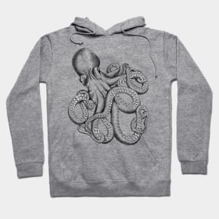 Realistic Octopus - Two Tone Hoodie